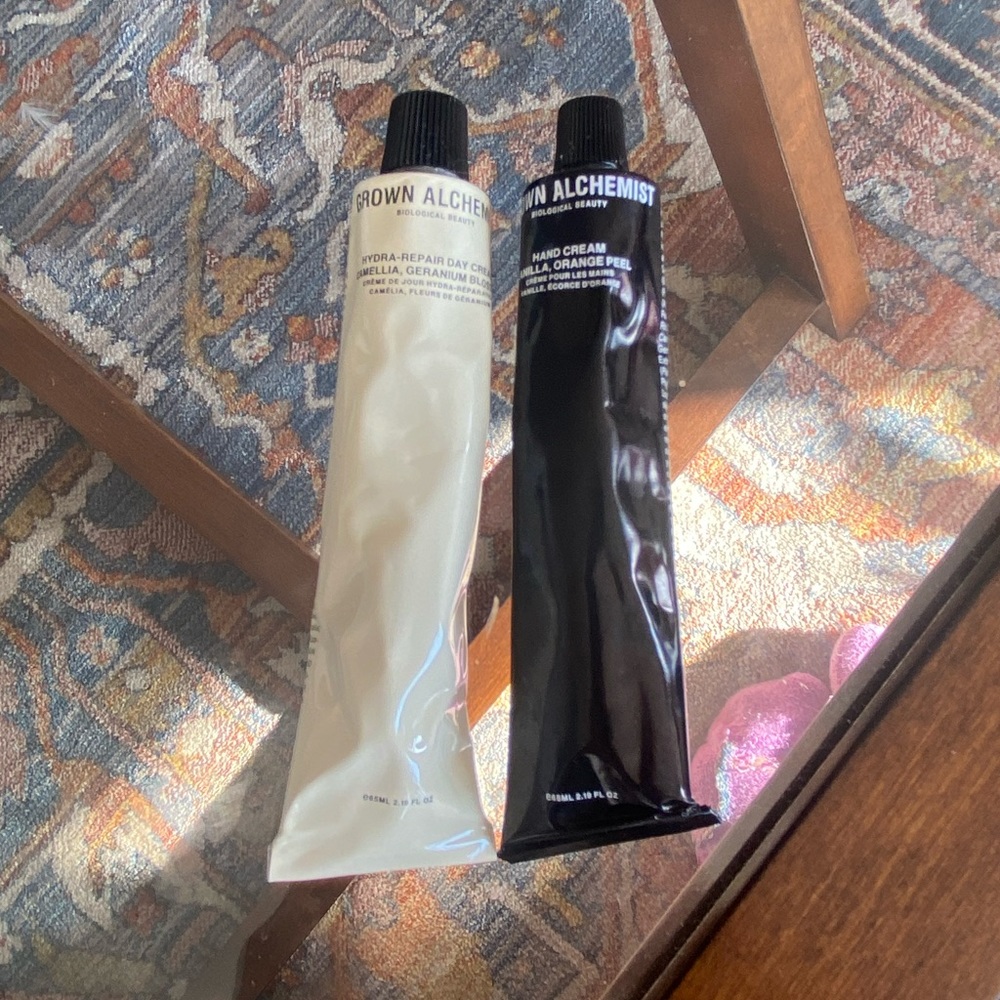 Grown Alchemist set of hand and face cream